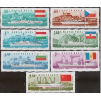Венгрия 1967 г. №2323-2329 Дунайский водный путь, серия